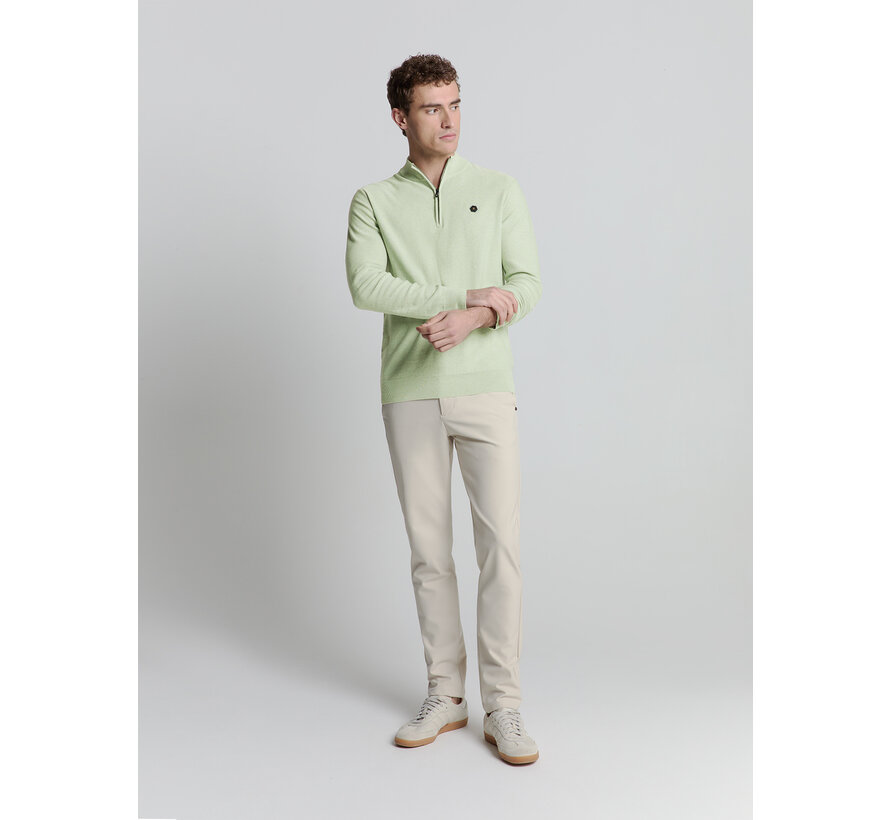 Pullover Half Zip Melange Mint (27230111 - 058)