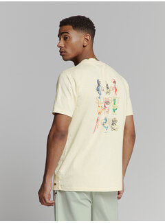 No Excess T-Shirt Crewneck Slub Placed Prints Offwhite (27350309 - 011)