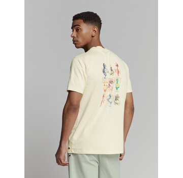 No Excess T-Shirt Crewneck Slub Placed Prints Offwhite (27350309 - 011)