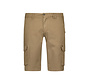 Short Cargo Garment Dyed + Stone Washed Stretch Khaki (278190313SN - 043)