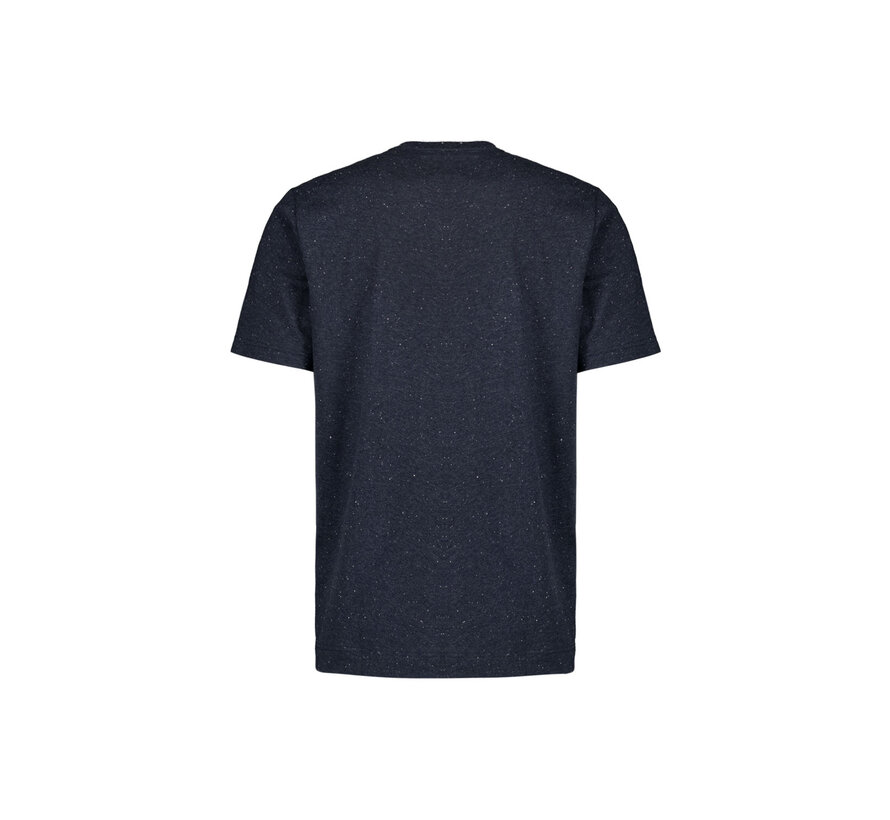 T-Shirt Granddad With Neps Deep Blue (27340369 - 096)