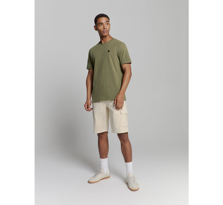 T-Shirt Crewneck Peached Dark Moss (27360375 - 186)