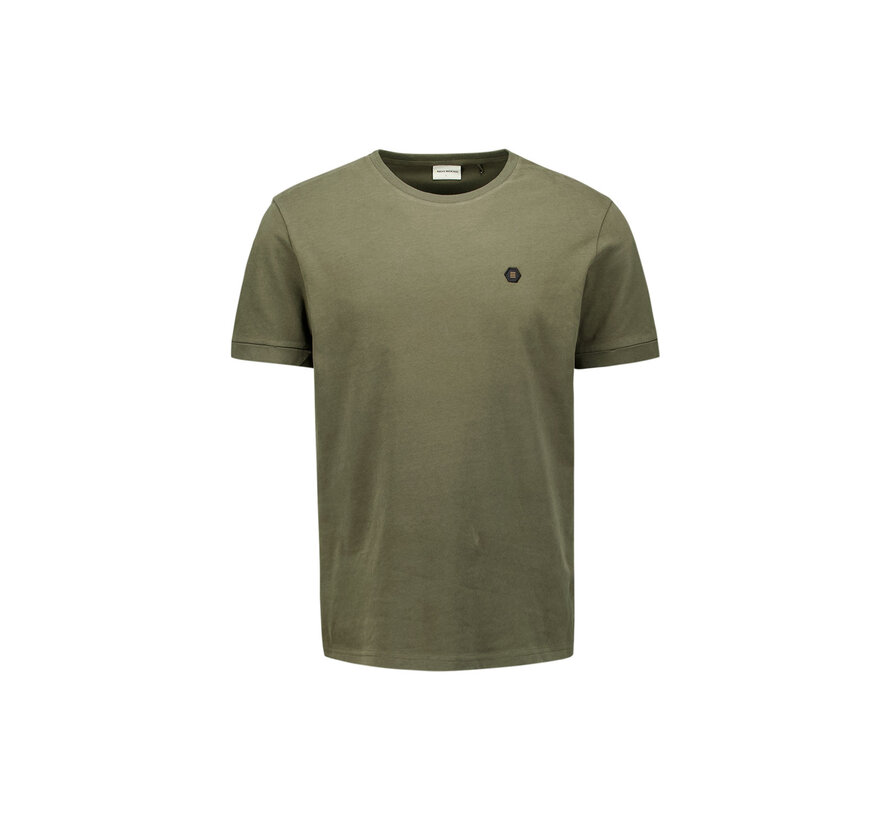 T-Shirt Crewneck Peached Dark Moss (27360375 - 186)