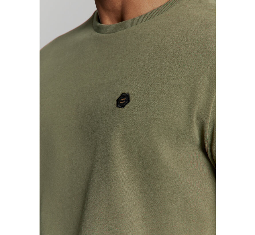 T-Shirt Crewneck Peached Dark Moss (27360375 - 186)