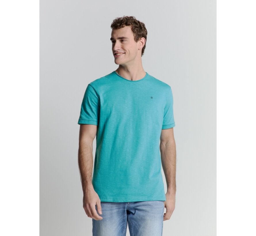 T-Shirt Crewneck Slub Seablue (27360102SN - 039)