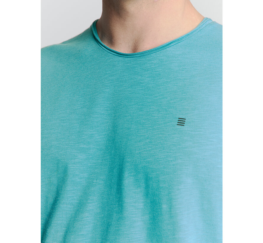 T-Shirt Crewneck Slub Seablue (27360102SN - 039)