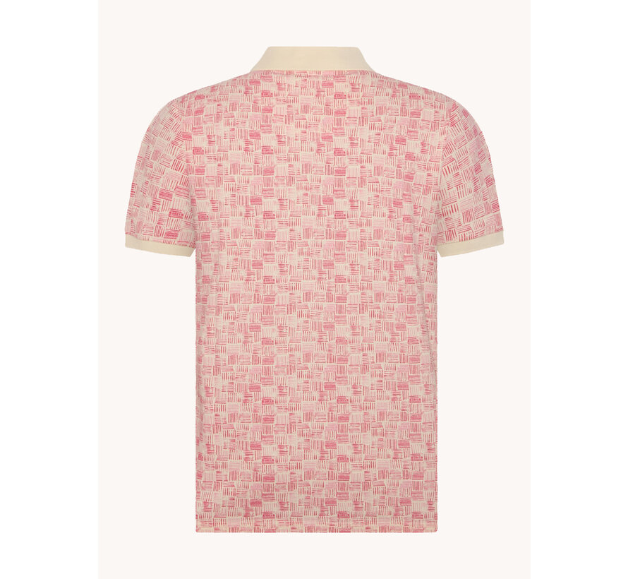 Polo watercolor stripes Bright Pink (31.308.426)
