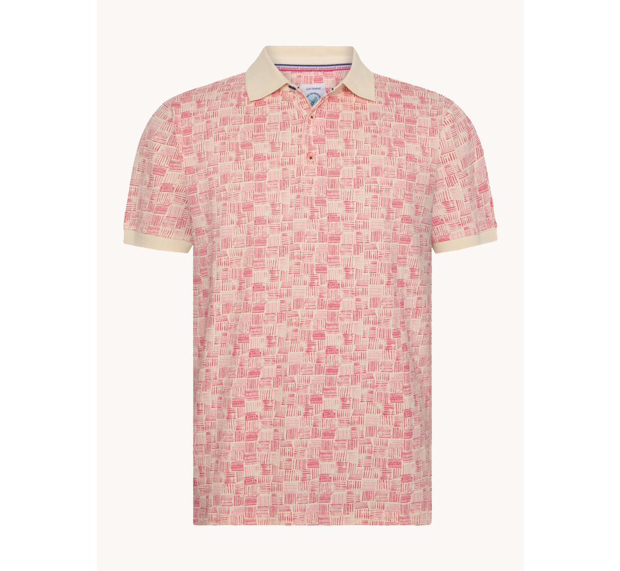 Polo watercolor stripes Bright Pink (31.308.426)