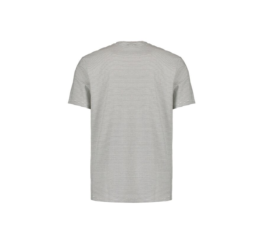 T-Shirt Crewneck Stripes Offwhite (27340371 - 011)