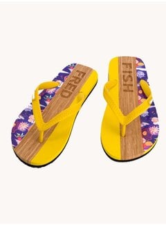 A Fish Named Fred Flip Flops Tropical yellow Lemon Yellow (99.7009.501)