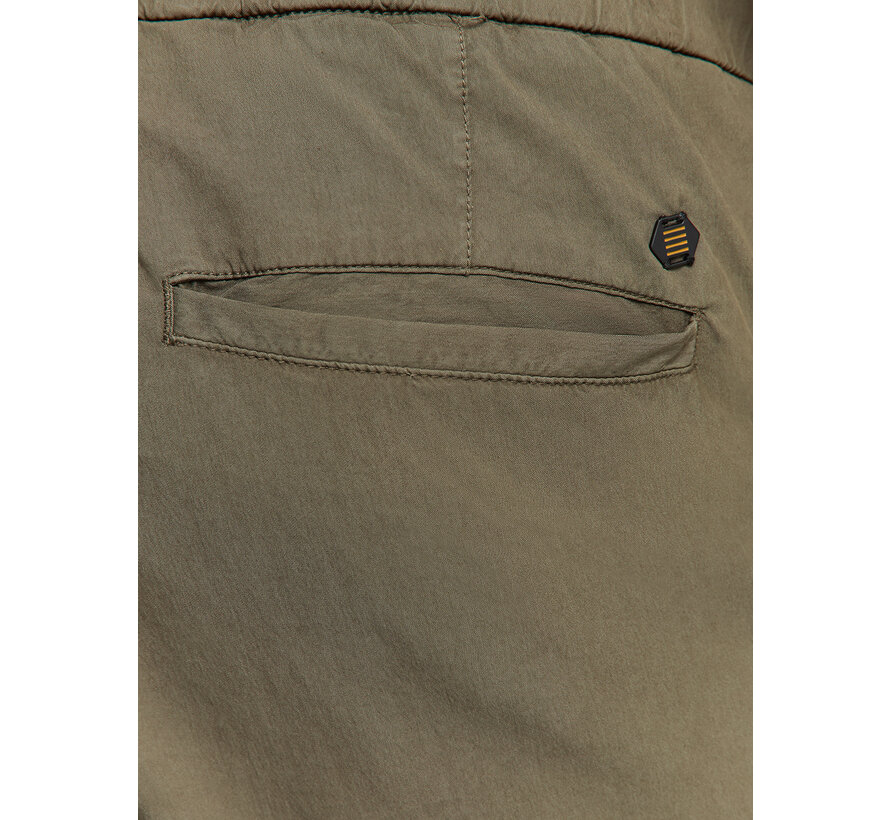 Short Stretch Cargo Garment Dyed Dark Moss (278190309 - 186)