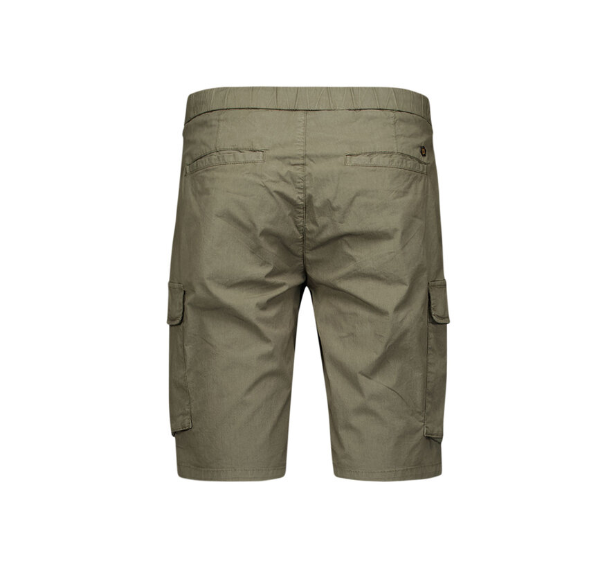 Short Stretch Cargo Garment Dyed Dark Moss (278190309 - 186)