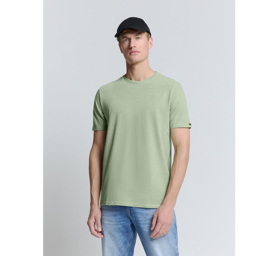 T-Shirt Crewneck Stripes Mint (27340371 - 058)