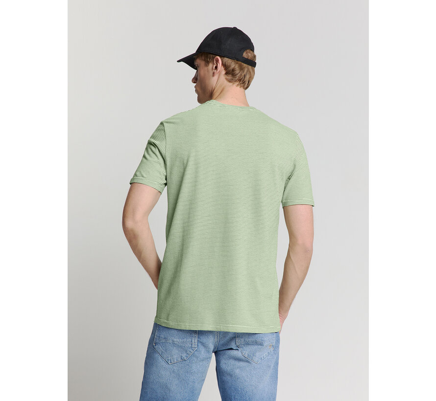 T-Shirt Crewneck Stripes Mint (27340371 - 058)