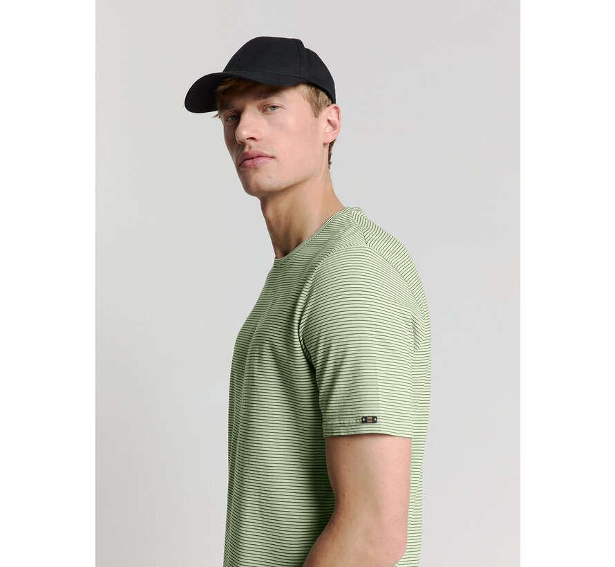 T-Shirt Crewneck Stripes Mint (27340371 - 058)