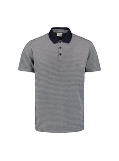 No Excess Polo 2 Coloured Jacquard Deep Blue (27380350 - 096)