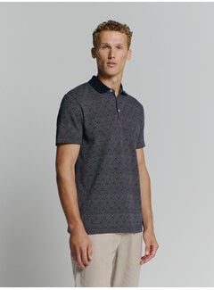 No Excess Polo 2 Coloured Jacquard Deep Blue (27380353 - 096)