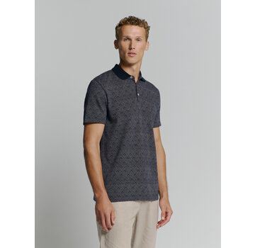 No Excess Polo 2 Coloured Jacquard Deep Blue (27380353 - 096)