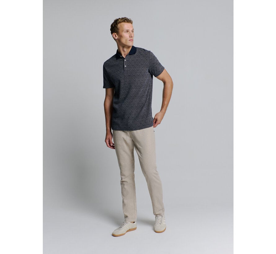 Polo 2 Coloured Jacquard Deep Blue (27380353 - 096)
