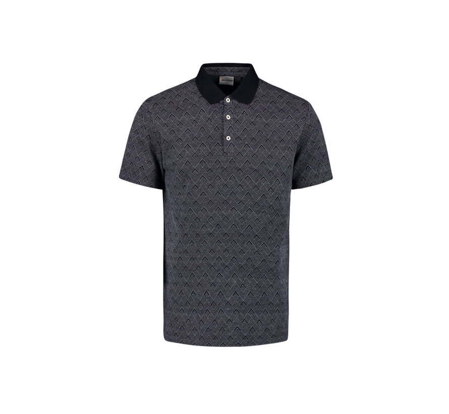 Polo 2 Coloured Jacquard Deep Blue (27380353 - 096)