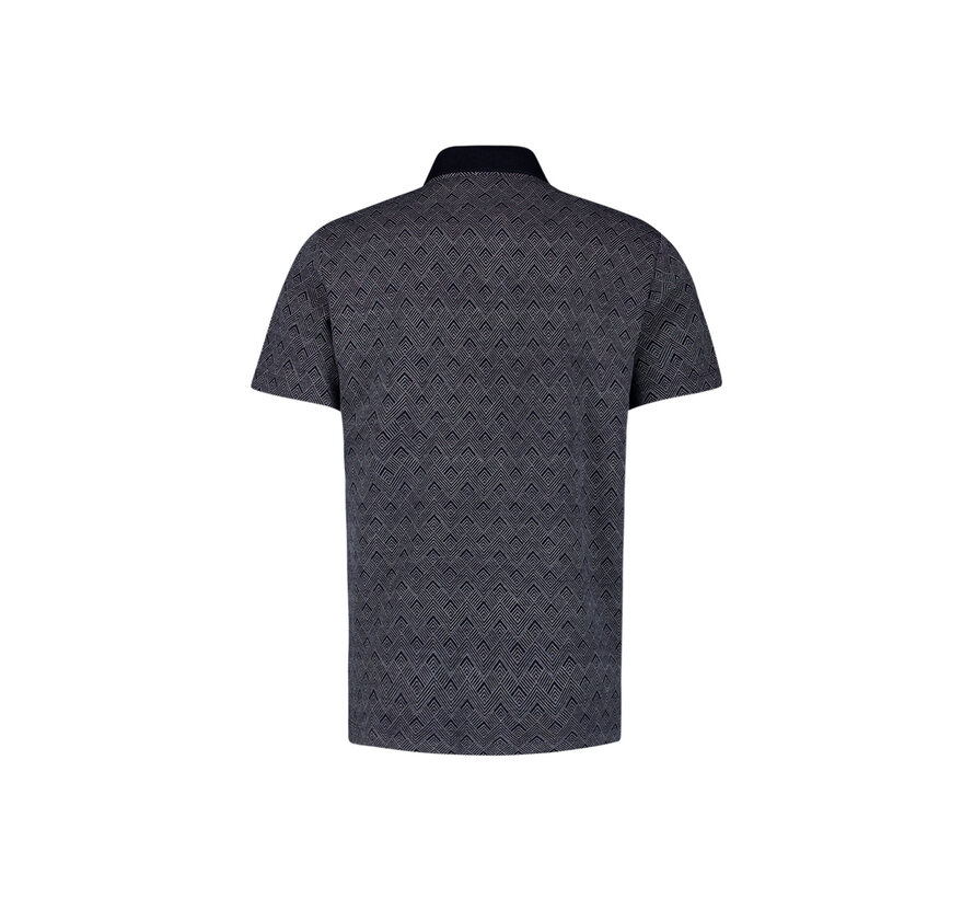 Polo 2 Coloured Jacquard Deep Blue (27380353 - 096)