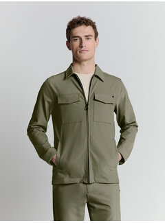 No Excess Overshirt Full Zipper Stretch Sedoc Light Army (27510104 - 177)