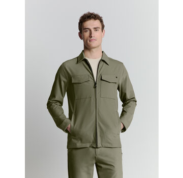No Excess Overshirt Full Zipper Stretch Sedoc Light Army (27510104 - 177)