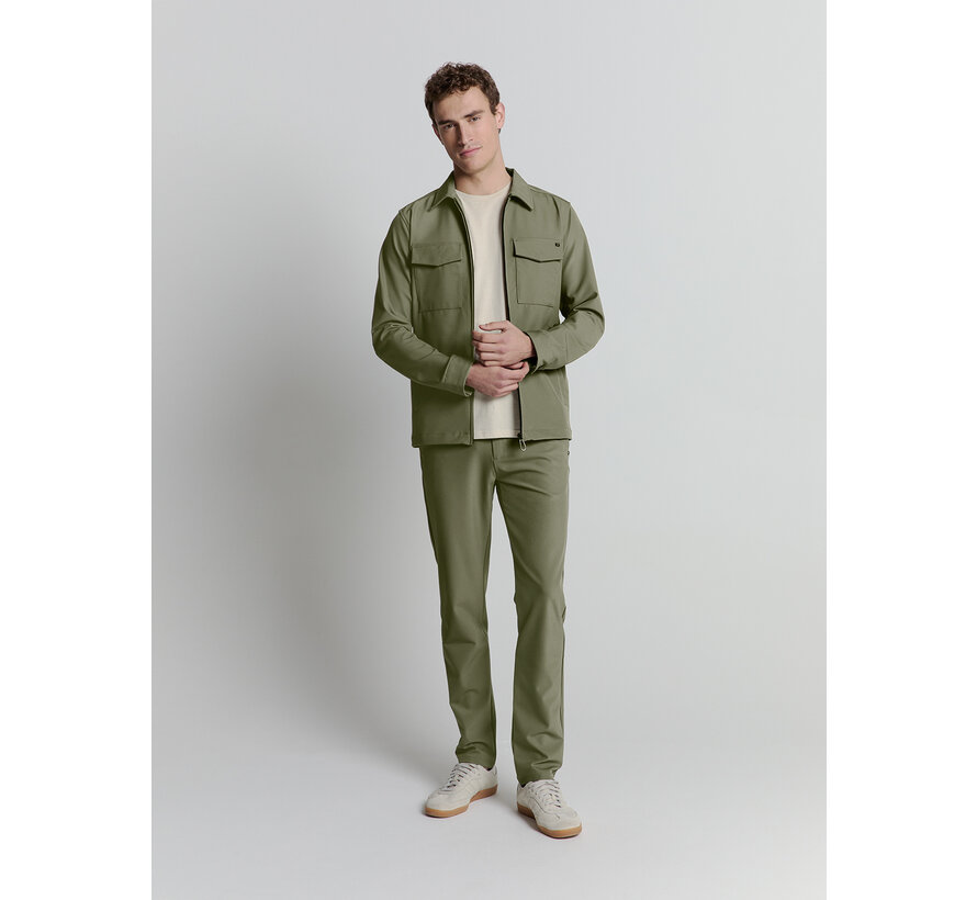 Overshirt Full Zipper Stretch Sedoc Light Army (27510104 - 177)