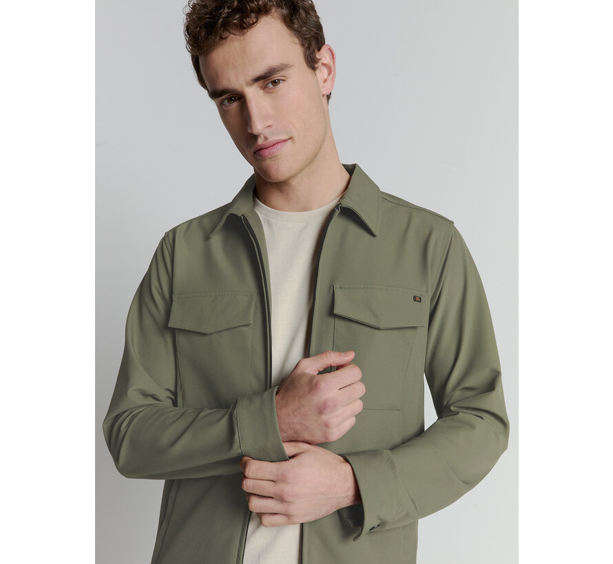 Overshirt Full Zipper Stretch Sedoc Light Army (27510104 - 177)