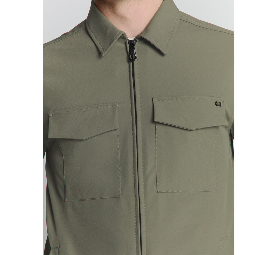 Overshirt Full Zipper Stretch Sedoc Light Army (27510104 - 177)