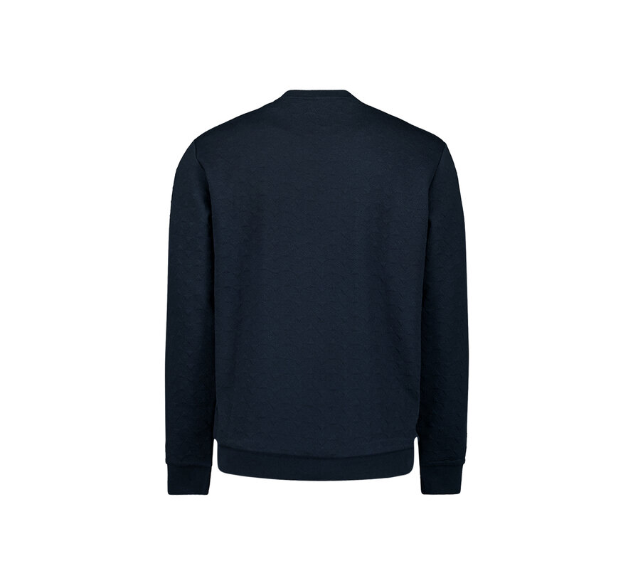 Sweater Crewneck Jacquard Deep Blue (27100120 - 096)