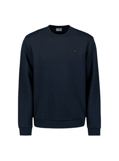 No Excess Sweater Crewneck Jacquard Deep Blue (27100120 - 096)