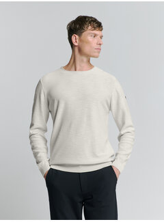 No Excess Pullover Crewneck Garment Dyed + Stone Washed Chalk (27210101SN - 017)