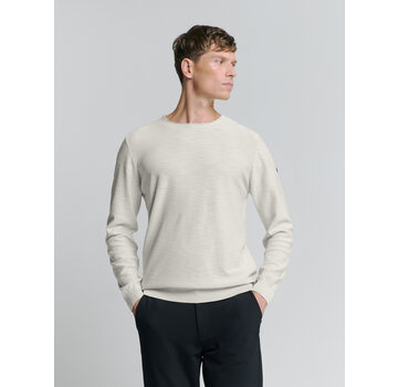 No Excess Pullover Crewneck Garment Dyed + Stone Washed Chalk (27210101SN - 017)
