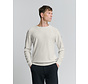 Pullover Crewneck Garment Dyed + Stone Washed Chalk (27210101SN - 017)
