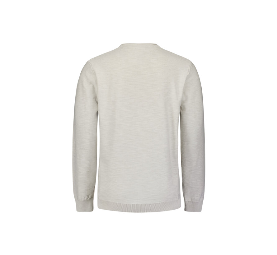 Pullover Crewneck Garment Dyed + Stone Washed Chalk (27210101SN - 017)