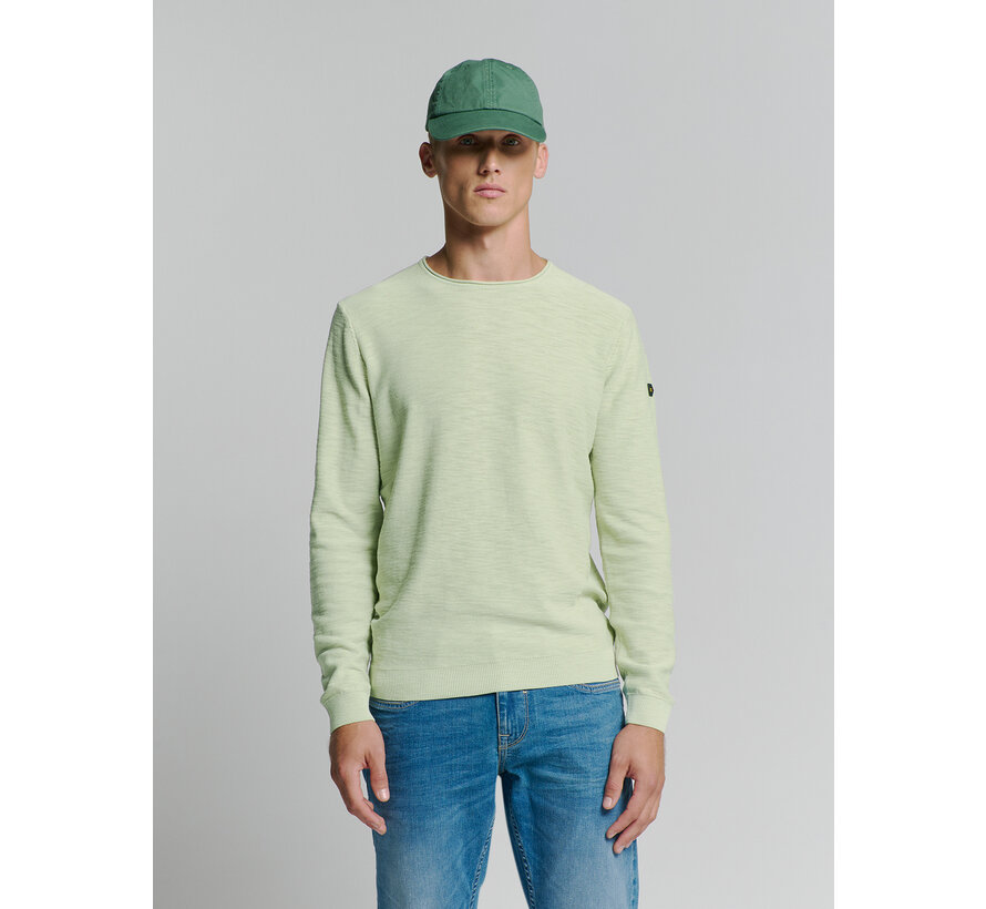 Pullover Crewneck Garment Dyed + Stone Washed Mint (27210101SN - 058)
