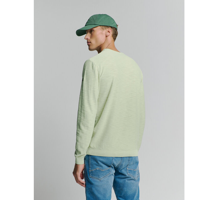 Pullover Crewneck Garment Dyed + Stone Washed Mint (27210101SN - 058)