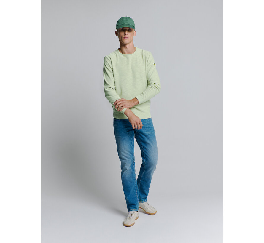 Pullover Crewneck Garment Dyed + Stone Washed Mint (27210101SN - 058)