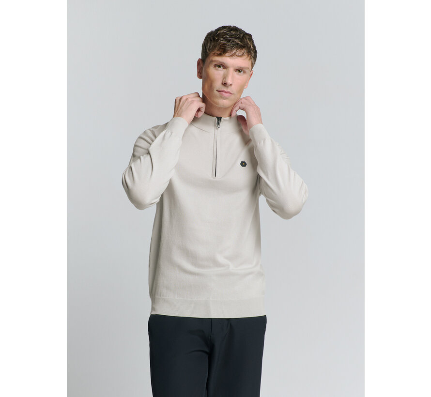 Pullover Half Zip Chalk (27210106SN - 017)