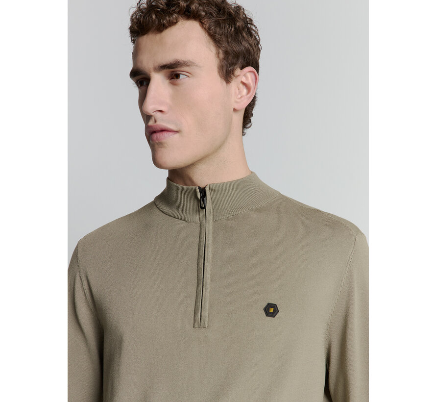Pullover Half Zip Light Army (27210106SN - 177)