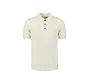Pullover Short Sleeve Polo Solid Relief Knit Offwhite (27210244 - 011)