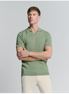 No Excess Pullover Short Sleeve Polo V Solid Green (27230353SN - 050)