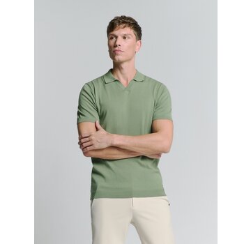 No Excess Pullover Short Sleeve Polo V Solid Green (27230353SN - 050)