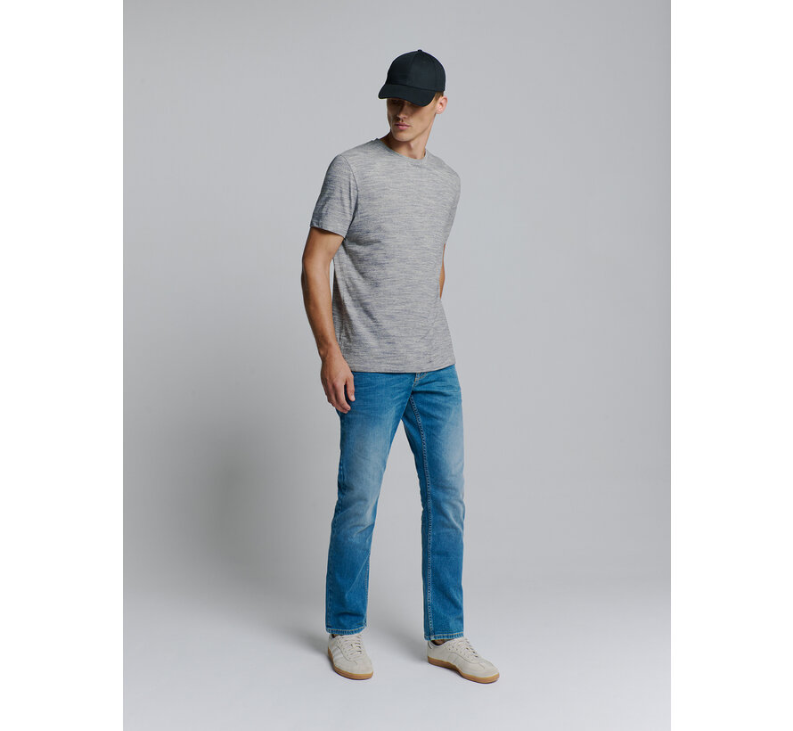 T-Shirt Crewneck Multi Coloured Melange Deep Blue (27340368 - 096)