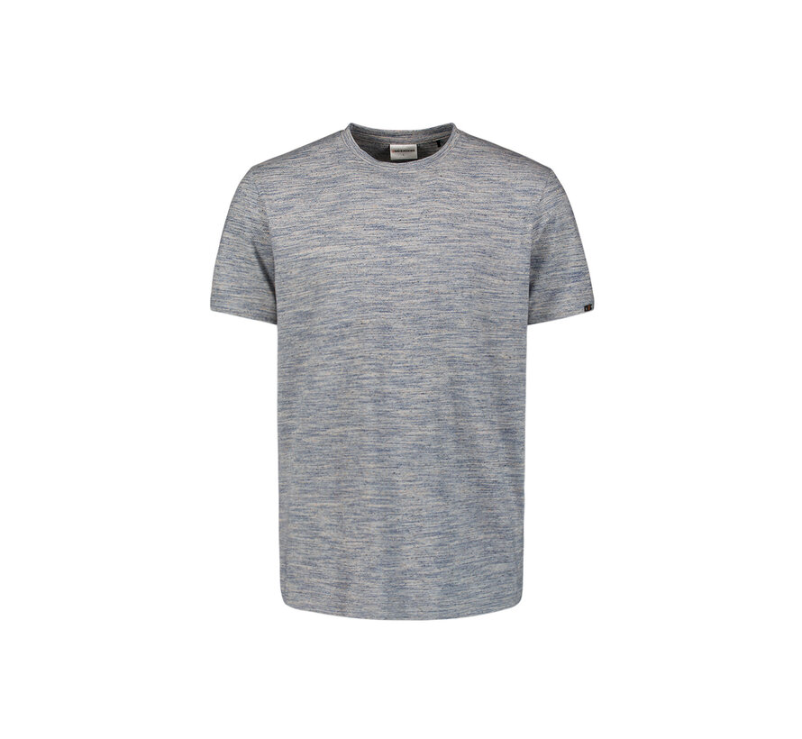 T-Shirt Crewneck Multi Coloured Melange Deep Blue (27340368 - 096)