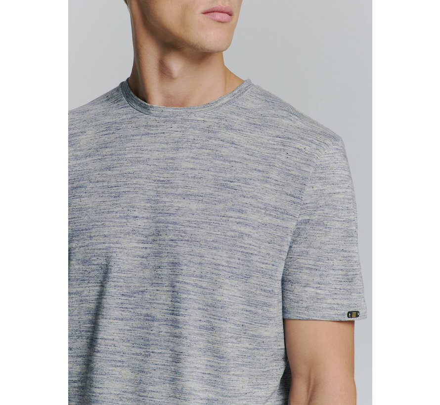 T-Shirt Crewneck Multi Coloured Melange Deep Blue (27340368 - 096)