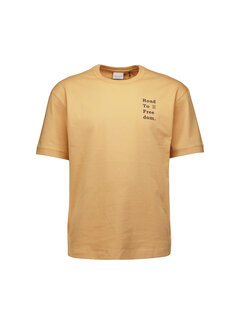 No Excess T-Shirt Crewneck Melange Placed Print Yellow (27350350 - 070)