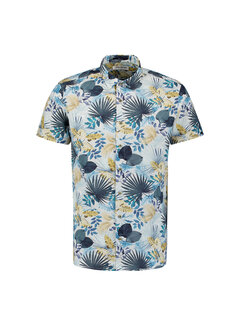 No Excess Shirt Short Sleeve Allover printed With Linen Blue (27460338 - 030)