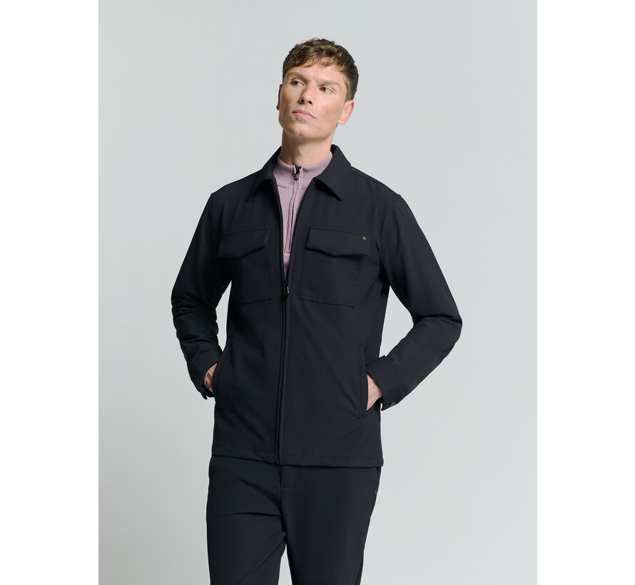 Overshirt Full Zipper Stretch Sedoc Night (27510104 - 078)